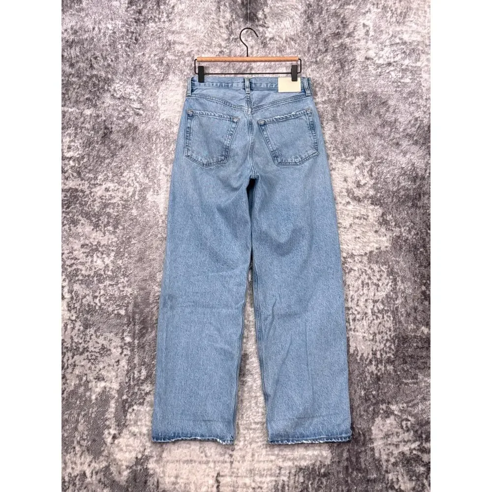 Citizens of Humanity Ayla Jeans 26 Womens Wide Leg Baggy Ripped Knees